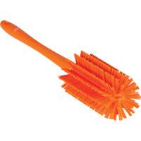 Medium Brush with Handle, Stiff Bristles, 17" Long, Orange JQ188 | Ottawa Fastener Supply