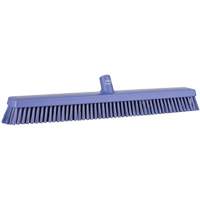 Heavy-Duty Push Broom, Fine/Stiff Bristles, 24", Purple JQ219 | Ottawa Fastener Supply