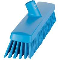Push Broom Head, Fine/Stiff Bristles, 16-1/2", Polyester/Polypropylene, Blue Ottawa Fastener Supply