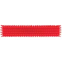 Push Broom Head, Fine/Stiff Bristles, 16-1/2", Polyester/Polypropylene, Red Ottawa Fastener Supply