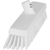 Push Broom Head, Fine/Stiff Bristles, 16-1/2", Polyester/Polypropylene, White Ottawa Fastener Supply