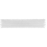 Push Broom Head, Fine/Stiff Bristles, 16-1/2", Polyester/Polypropylene, White Ottawa Fastener Supply
