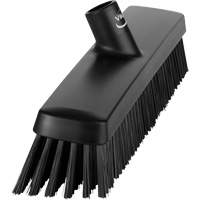 Push Broom Head, Fine/Stiff Bristles, 16-1/2", Polyester/Polypropylene, Black Ottawa Fastener Supply