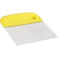 Flexible Stainless Steel Dough Cutter/Scraper, Yellow, 4-1/2" W x 5-3/4" L Ottawa Fastener Supply