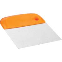Flexible Stainless Steel Dough Cutter/Scraper, Orange, 4-1/2" W x 5-3/4" L Ottawa Fastener Supply