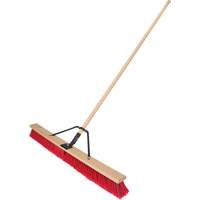 Push Broom with Braced Handle, 36", Medium, PVC Bristles Ottawa Fastener Supply