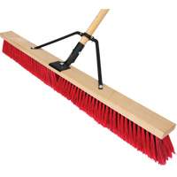 Push Broom with Braced Handle, 36", Medium, PVC Bristles Ottawa Fastener Supply