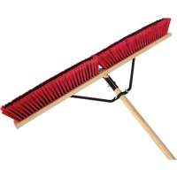 Push Broom with Braced Handle, 36", Medium, PVC Bristles Ottawa Fastener Supply
