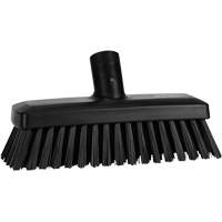 Compact Wall/Deck Broom, Stiff Bristles, 8-9/10", Polyester/Polypropylene, Black Ottawa Fastener Supply