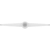 Table & Floor Scraper, White, 9-3/5" W x 1-1/5" L Ottawa Fastener Supply