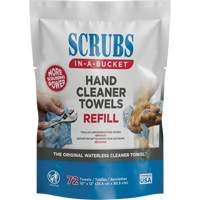 Hand Cleaner Towels Refill Pack, 72 Wipes, 10" x 12" Ottawa Fastener Supply