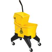Grizzly Mop Wringer & Bucket, Down Press, 8 US Gal. (32 Quart), Yellow Ottawa Fastener Supply