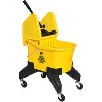 Grizzly Mop Wringer & Bucket, Side Press, 8 US Gal. (32 Quart), Yellow Ottawa Fastener Supply