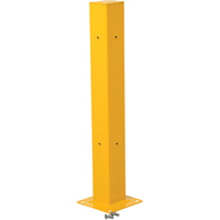 Tubular Post for Guard Rail, 5" W x 42" H, Yellow KA099 | Ottawa Fastener Supply