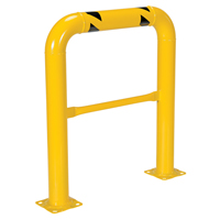 High Profile Machinery Guards, 3' W x 3.5' H, Yellow Ottawa Fastener Supply
