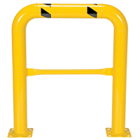 High Profile Machinery Guards, 3' W x 3.5' H, Yellow Ottawa Fastener Supply