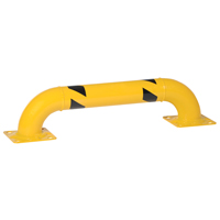 Low Profile Rack Guards, 3' W x 0.75' H, Yellow Ottawa Fastener Supply