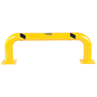 Low Profile Rack Guards, 4' W x 1.4' H, Yellow Ottawa Fastener Supply