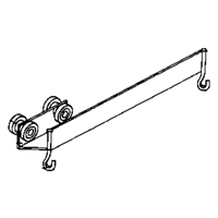 Curtain Partition Overlap By-Pass Roller KB014 | Ottawa Fastener Supply