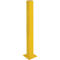 Heavy-Duty Bollards, Steel, 48" H x 4" W, Yellow Ottawa Fastener Supply