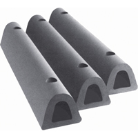 Extruded Rubber Dock Fenders, Rubber, 4-1/2" W x 18" L x 3-3/4" D KH659 | Ottawa Fastener Supply