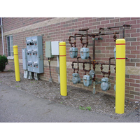 Polyethylene Bollard Covers, 6-5/8" Dia. x 52" L, Yellow Ottawa Fastener Supply