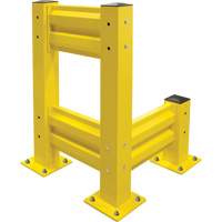 Industrial Safety Guard Rail, Steel, 19" L x 12" H, Safety Yellow Ottawa Fastener Supply