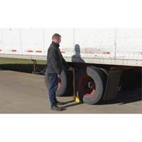 Ergo Handle Wheel Chock, Steel, Yellow, 8" W x 10-3/4" D x 9-1/8" H Ottawa Fastener Supply