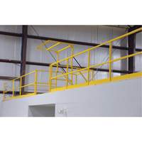 Mezzanine Safety Gate, 68-1/2" L x 42" H, 80-1/16" Raised, Yellow KI289 | Ottawa Fastener Supply