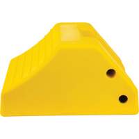 Heavy-Duty Wheel Chocks, Urethane, Yellow, 15-1/2" W x 17-7/10" D x 10" H KI296 | Ottawa Fastener Supply