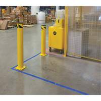 Safety Bollard, Steel, 36" H x 5-1/2" W, Yellow Ottawa Fastener Supply