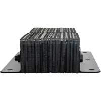 Laminated Dock Bumpers, Vertical, Rubber, 11" W x 4" D x 24" H Ottawa Fastener Supply