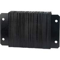 Laminated Dock Bumpers, Horizontal, Rubber, 18" W x 4" D x 12" H Ottawa Fastener Supply