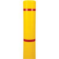Polyethylene Bollard Cover, 4-1/2" Dia. x 64" L, Red/Yellow Ottawa Fastener Supply