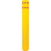Polyethylene Bollard Cover, 6-5/8" Dia. x 52" L, Red/Yellow Ottawa Fastener Supply
