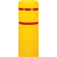 Polyethylene Bollard Cover, 6-5/8" Dia. x 52" L, Red/Yellow Ottawa Fastener Supply