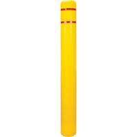 Polyethylene Bollard Cover, 6-5/8" Dia. x 60" L, Red/Yellow Ottawa Fastener Supply