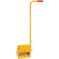 Ice Chock with Ergonomic Handle, Steel, Yellow, 8-1/16" W x 10-5/8" D x 8-13/16" H Ottawa Fastener Supply
