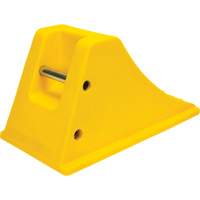 Wheel Chocks with Aluminum Tread, Polyurethane, Safety Yellow, 11-1/4" W x 21" D x 12-1/4" H Ottawa Fastener Supply