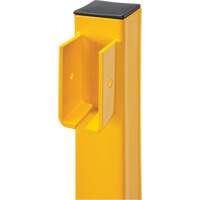 End Post for Light-Duty Guard Rails, Steel, 42" H, Safety Yellow Ottawa Fastener Supply