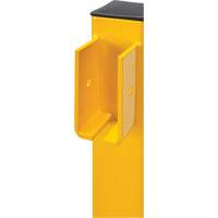 Corner Post for Light-Duty Guard Rails, Steel, 42" H, Safety Yellow Ottawa Fastener Supply