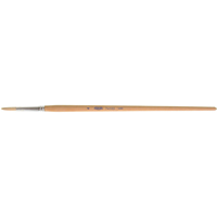 Pure White Bristle Round Marking Paint Brush, 7/32" Brush Width, White China, Wood Handle Ottawa Fastener Supply