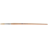 Pure White Bristle Round Marking Paint Brush, 9/32" Brush Width, White China, Wood Handle Ottawa Fastener Supply