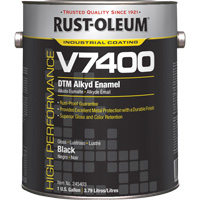 High-Performance V7400 System 340 VOC DTM Alkyd Enamel, Black, High-Gloss, Gallon Ottawa Fastener Supply