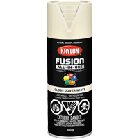 Fusion All-In-One Spray Paint, Dover White, Gloss, 12 oz., Aerosol Can Ottawa Fastener Supply