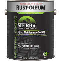 Sierra Performance S60 Water-Based Epoxy Maintenance Coating Accent Base, Gallon, Tint Base Ottawa Fastener Supply