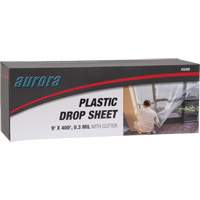 Drop sheet, 400' L x 9' W, Plastic Ottawa Fastener Supply