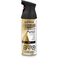 Universal&reg; Enamel Paint & Primer In One, Black, Very Flat, Aerosol Can Ottawa Fastener Supply