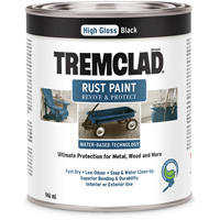 Tremclad&reg; Water-Based Rust Paint, 946 ml, Can, Black Ottawa Fastener Supply