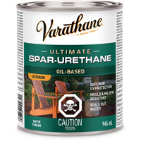 Rev&ecirc;tement &agrave; fini diamant pour bois Varathane, 946 ml, Transparent, Satin Ottawa Fastener Supply